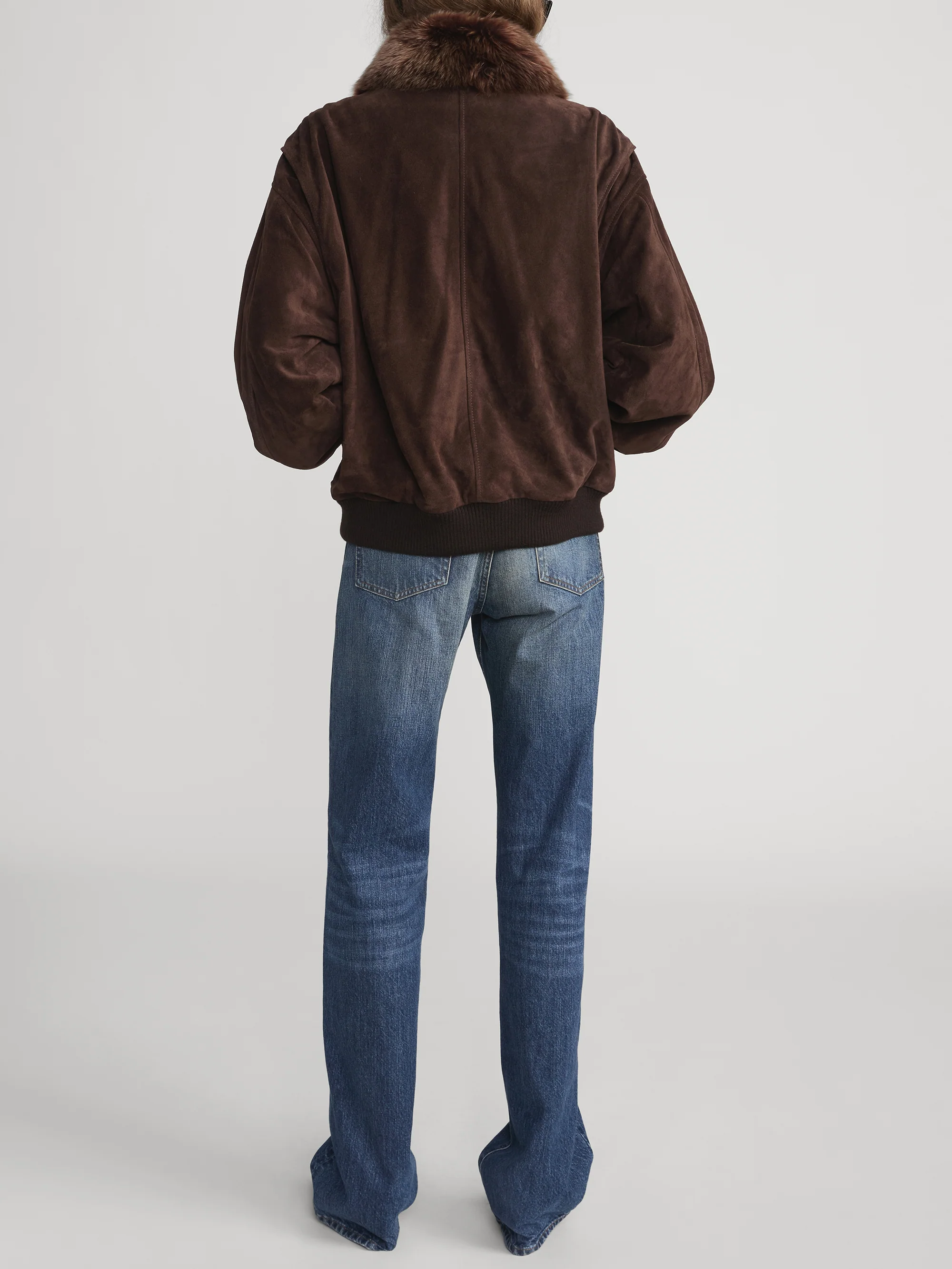 The Suede Oversized Jacket -- Americano - Image 6