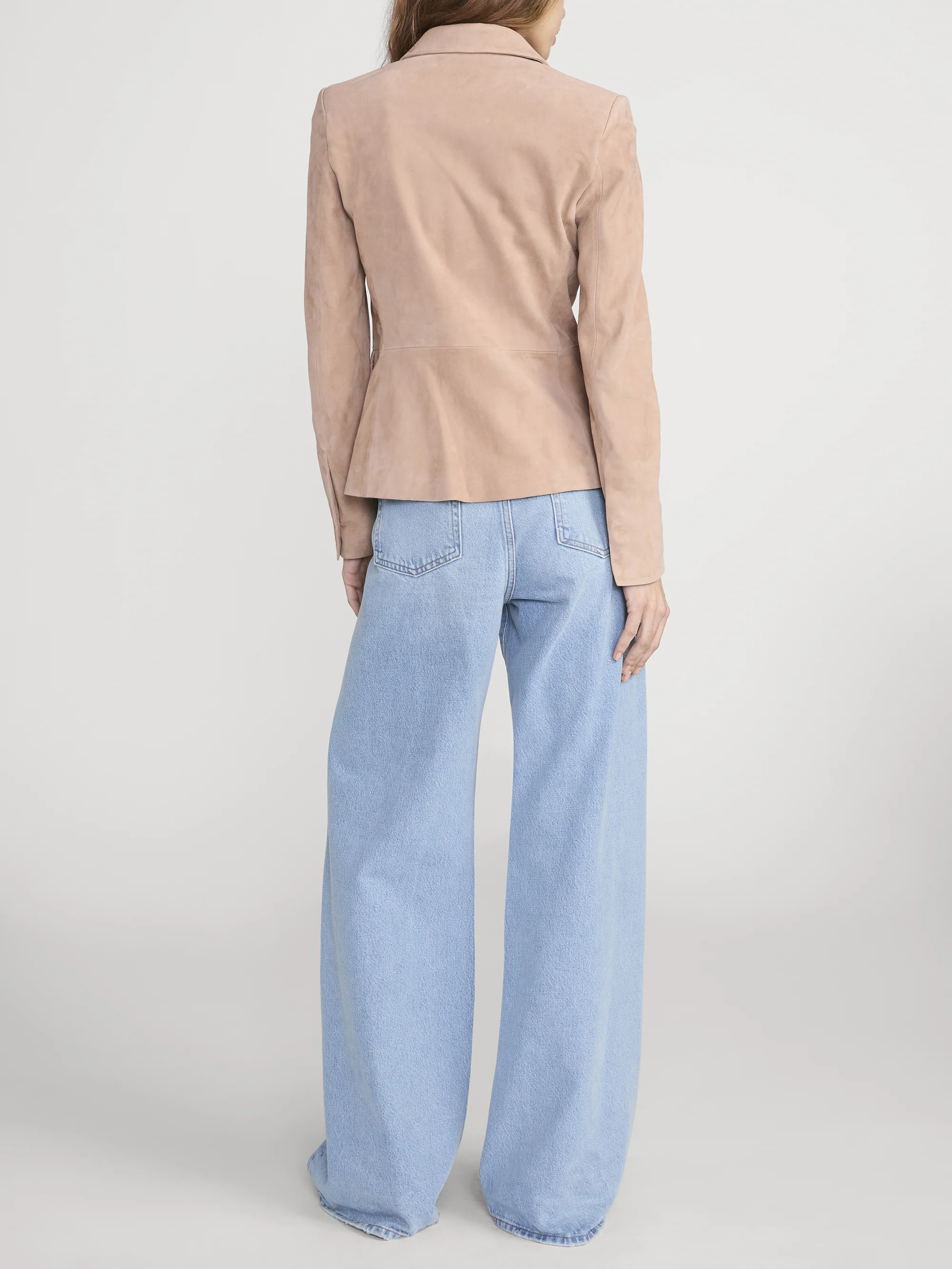 The Suede Sleek Blazer -- Light Camel - Image 6