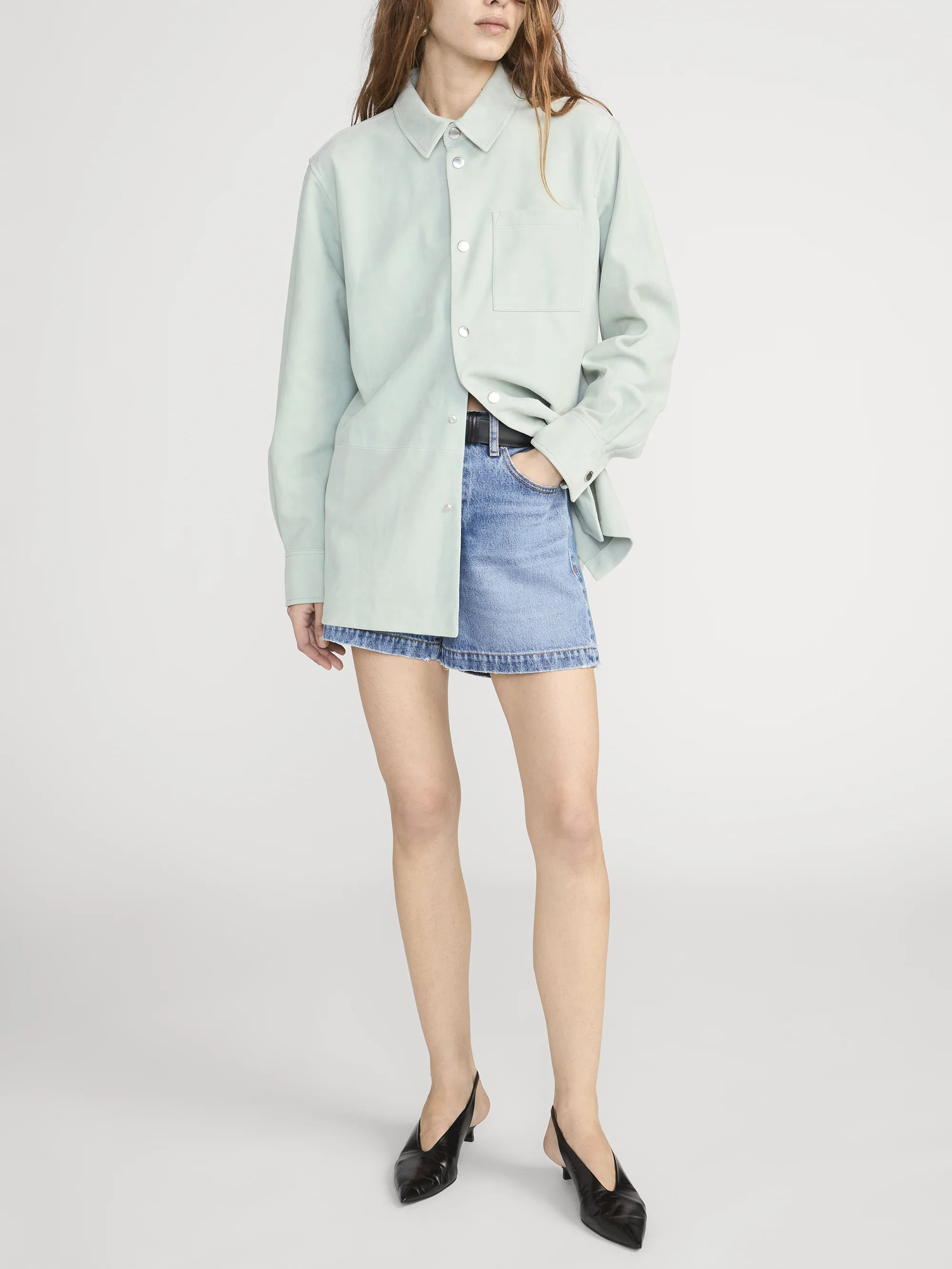 The Suede Studio Shirt -- Mint - Image 2