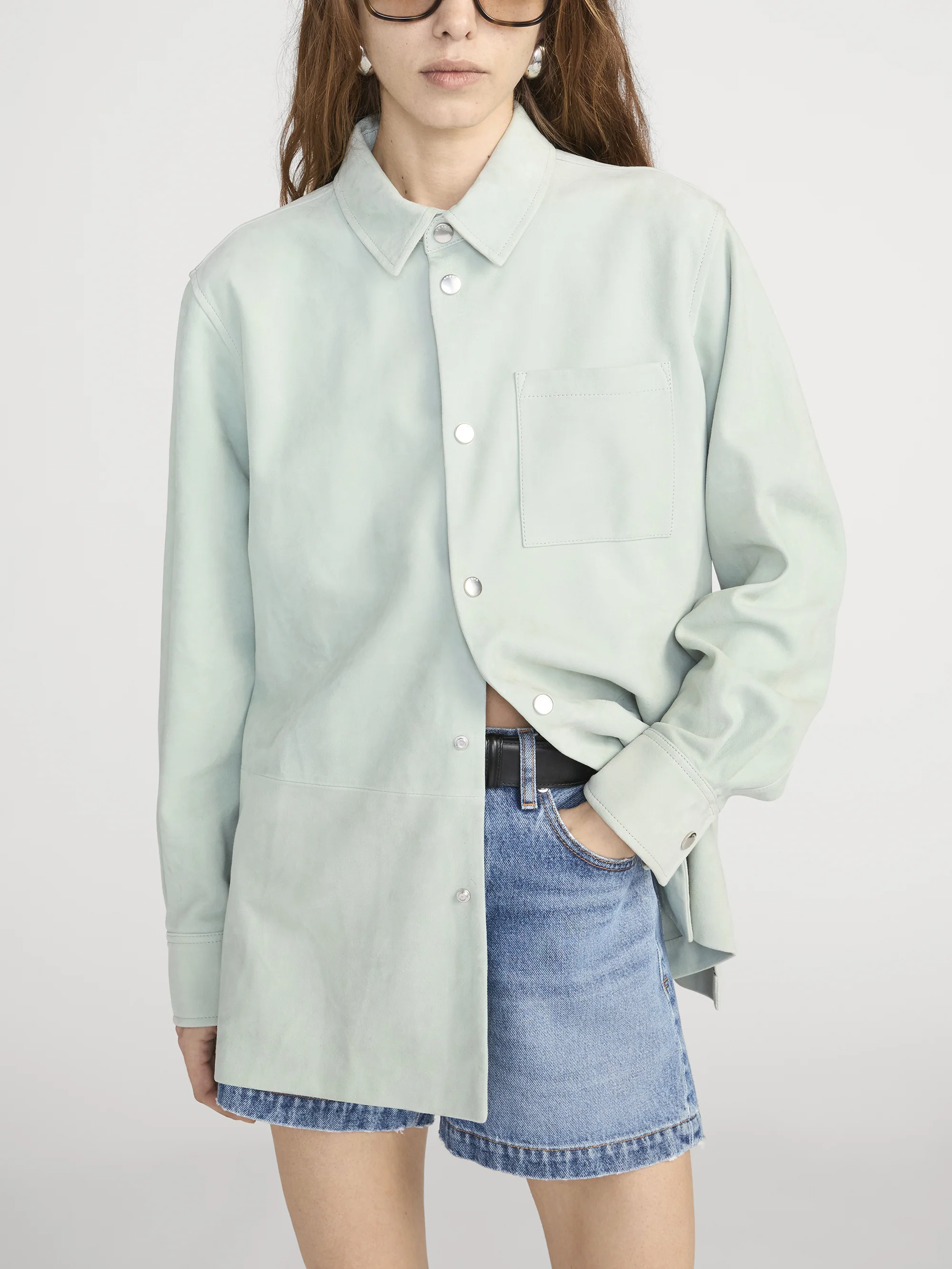The Suede Studio Shirt -- Mint - Image 3