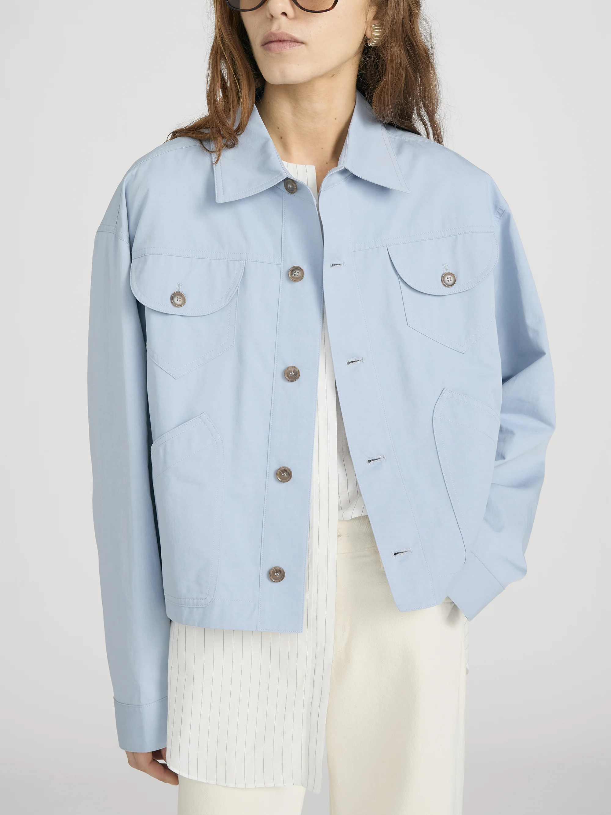 The Utility Jacket -- Sky Blue - Image 3
