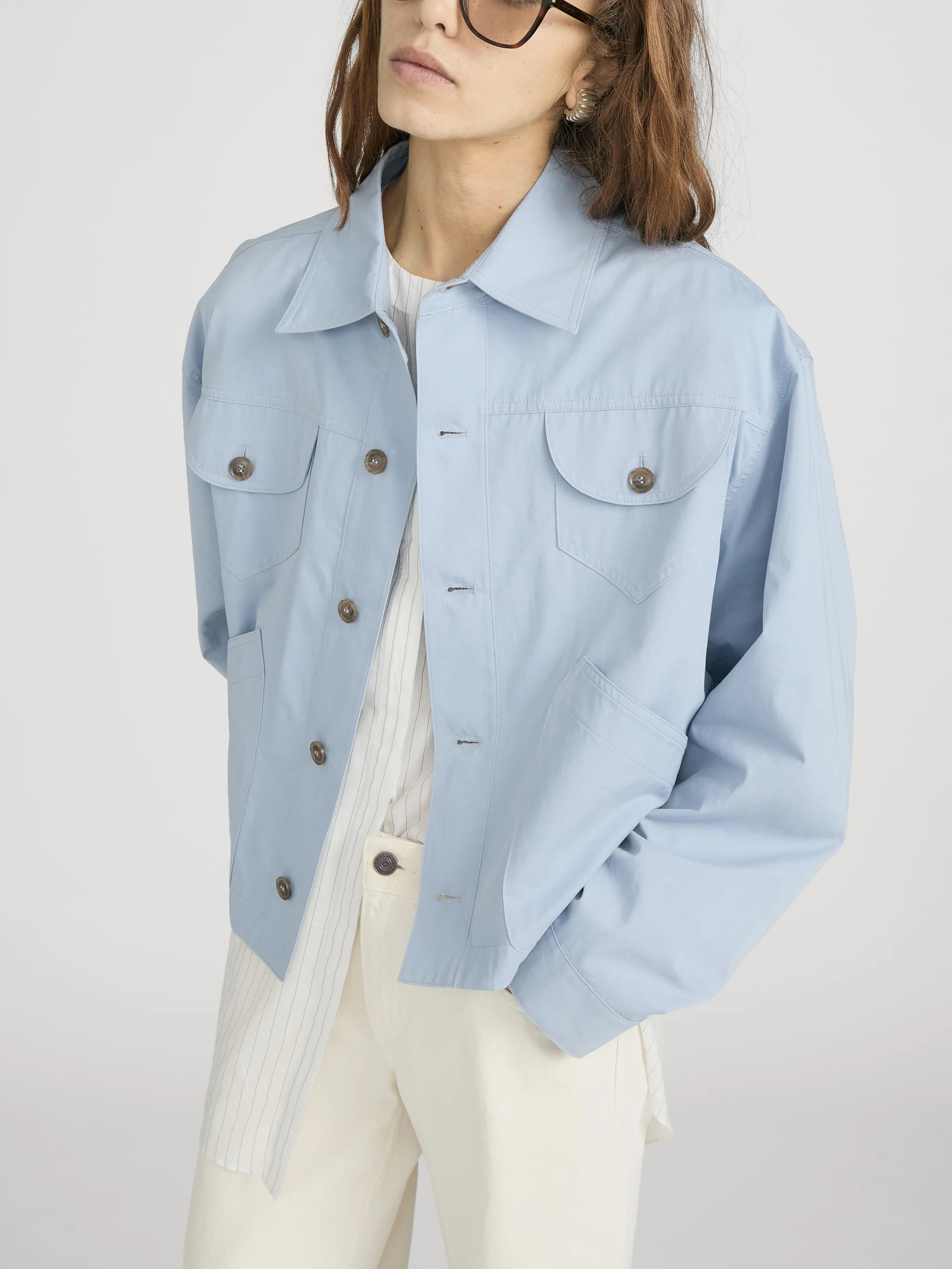 The Utility Jacket -- Sky Blue - Image 4