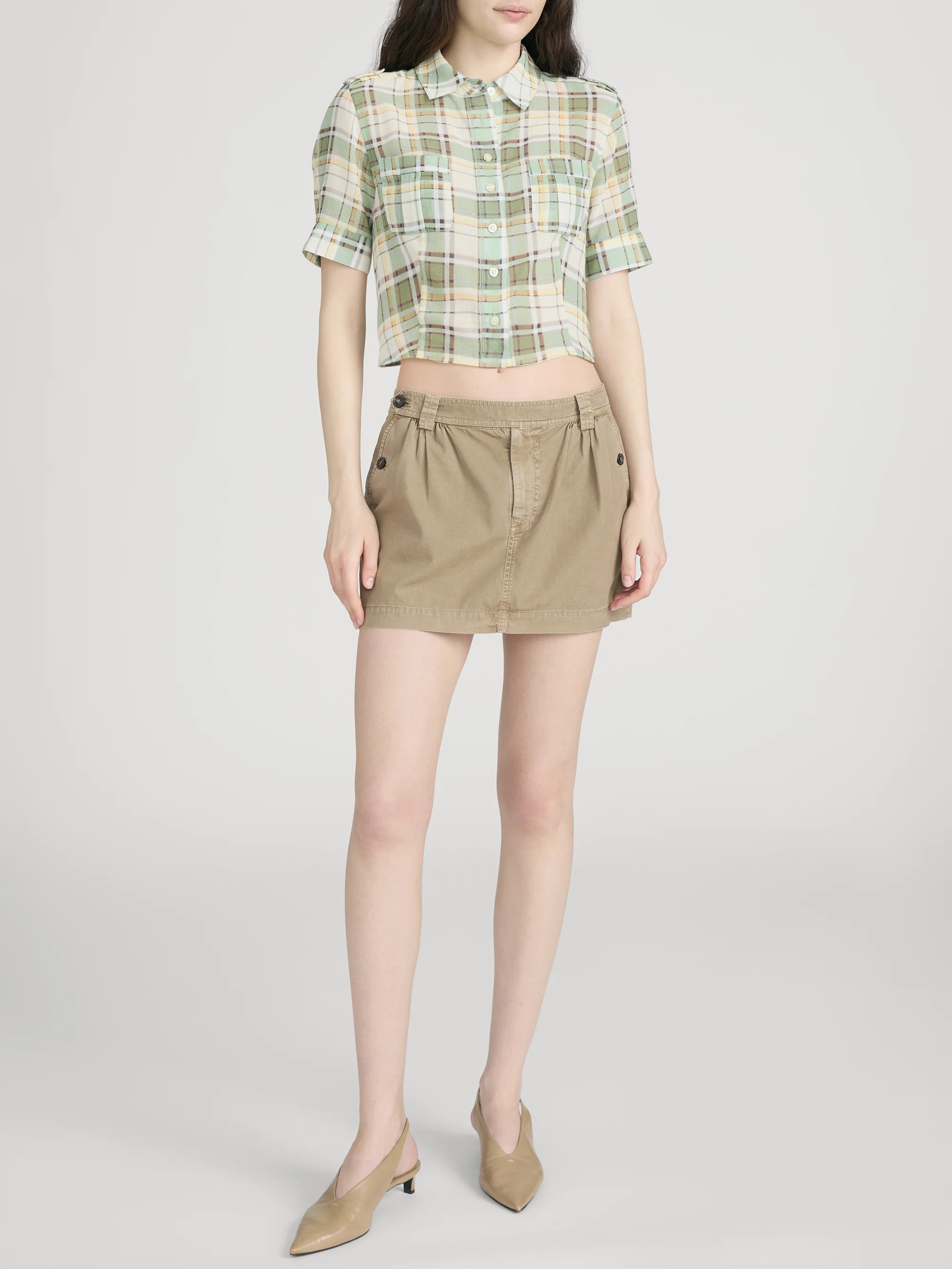 The Utility Shirt -- Jade Green Plaid - Image 2