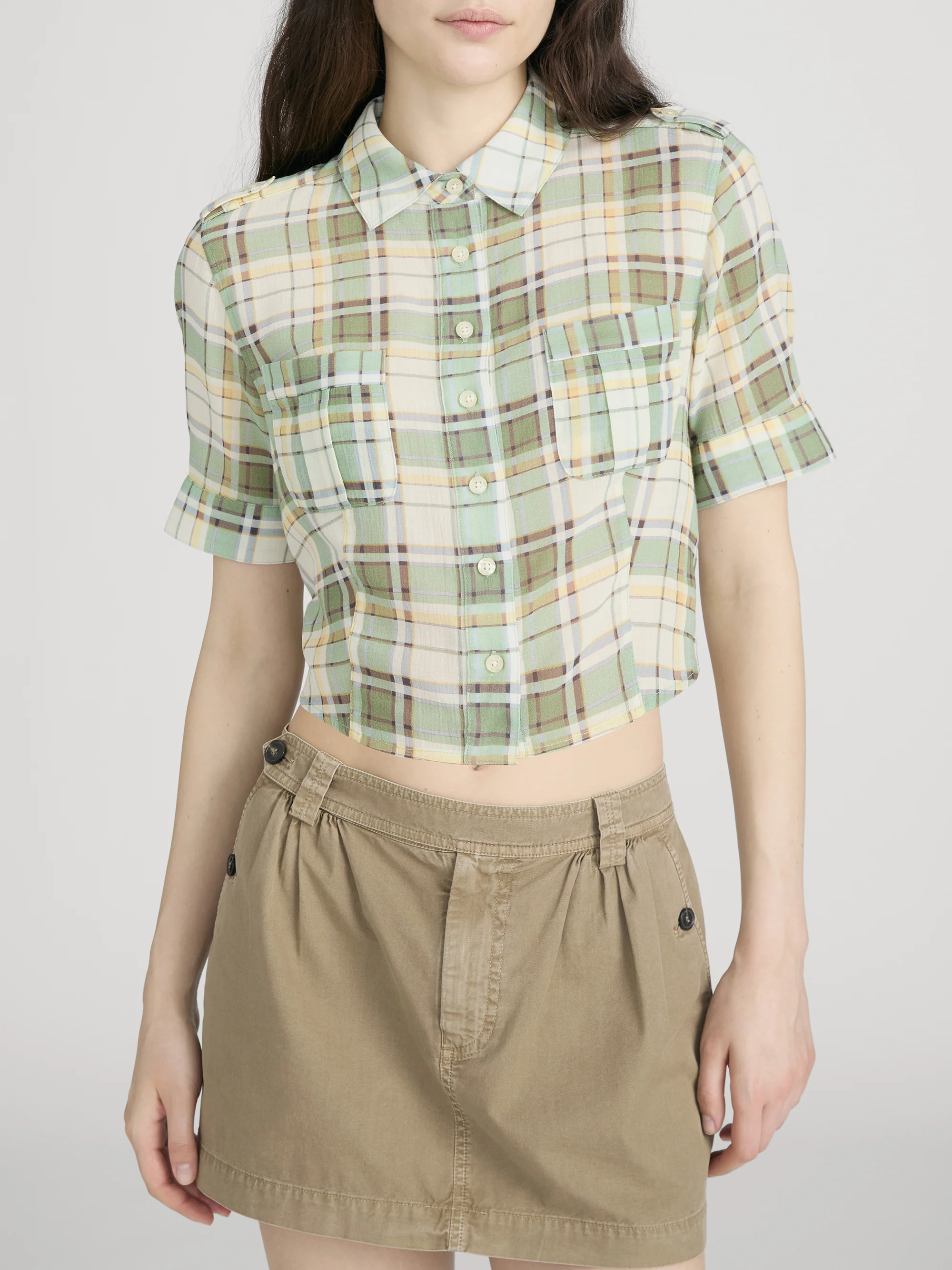 The Utility Shirt -- Jade Green Plaid - Image 3
