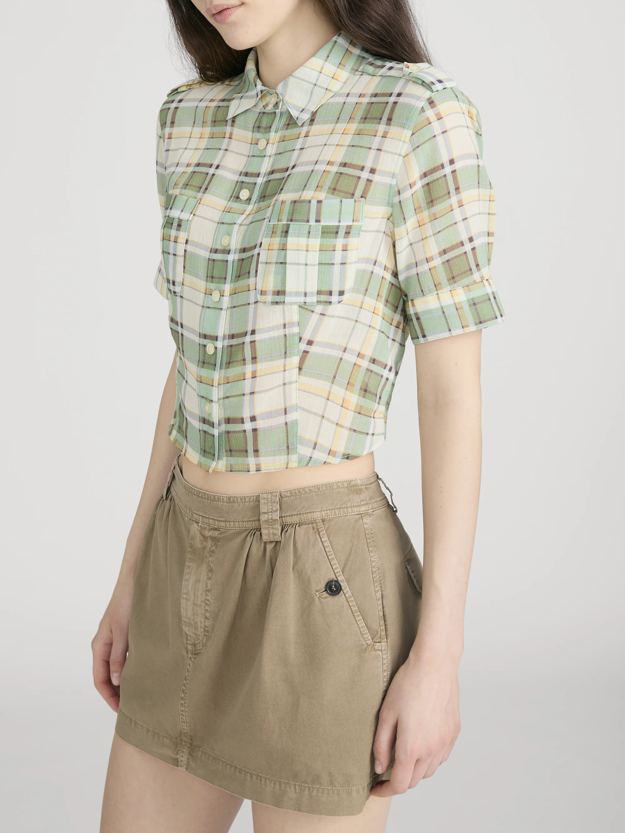 The Utility Shirt -- Jade Green Plaid - Image 4