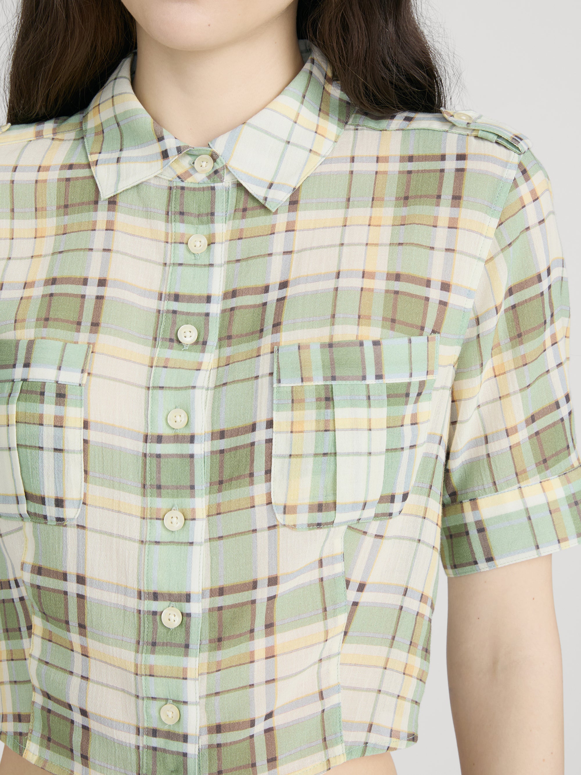 The Utility Shirt -- Jade Green Plaid - Image 5