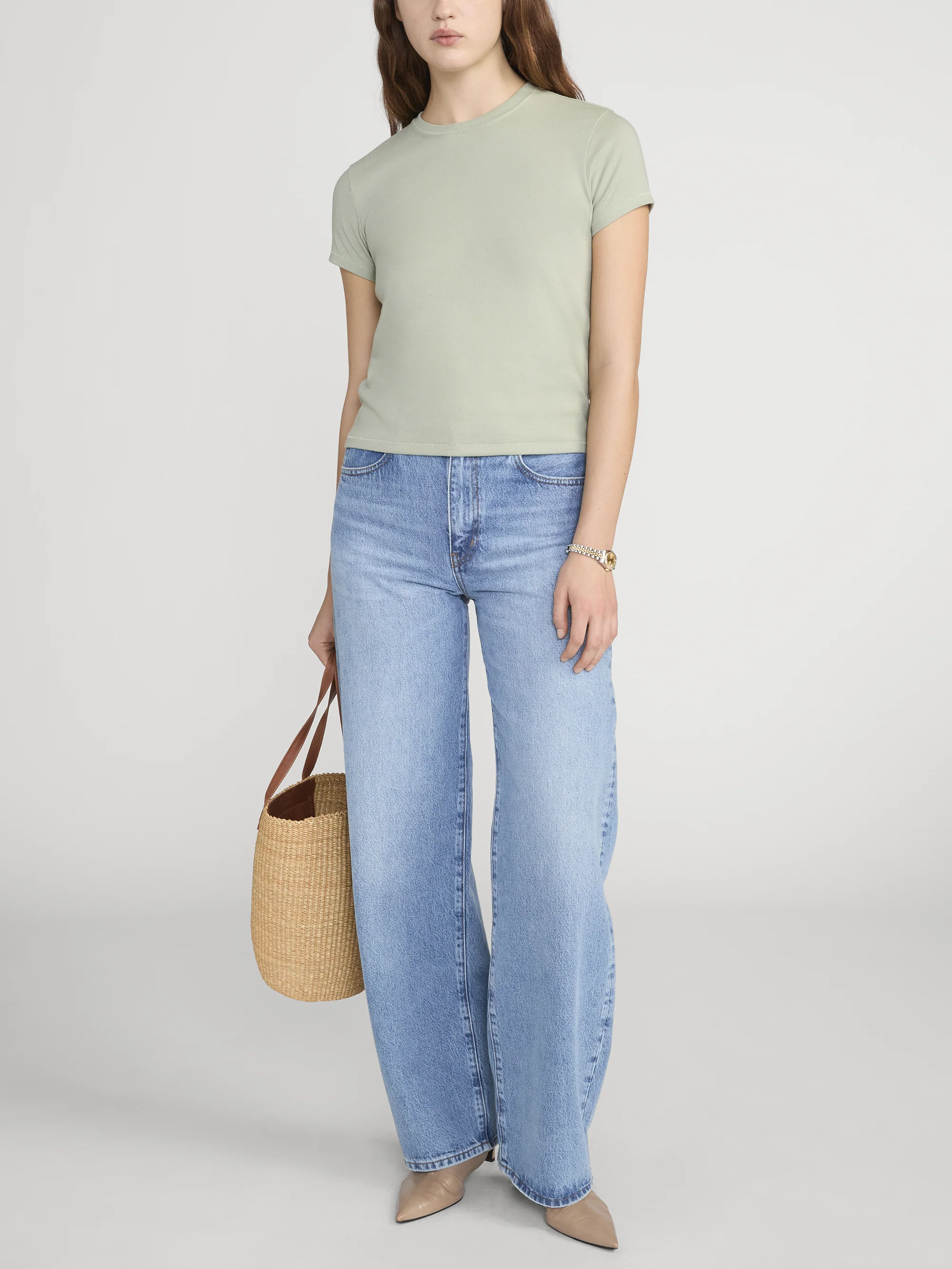The Vintage Baby Tee -- Sage - Image 2
