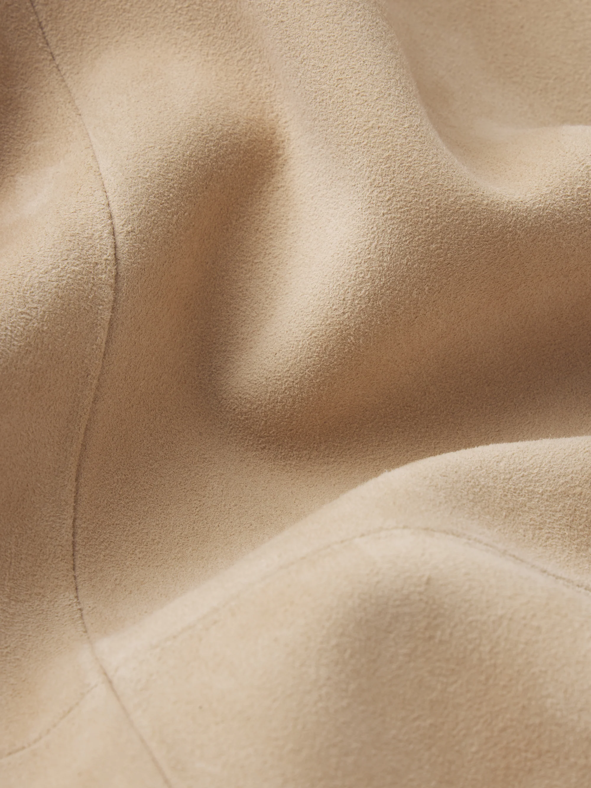 The Sleek Suede Coat -- Sand - Image 7