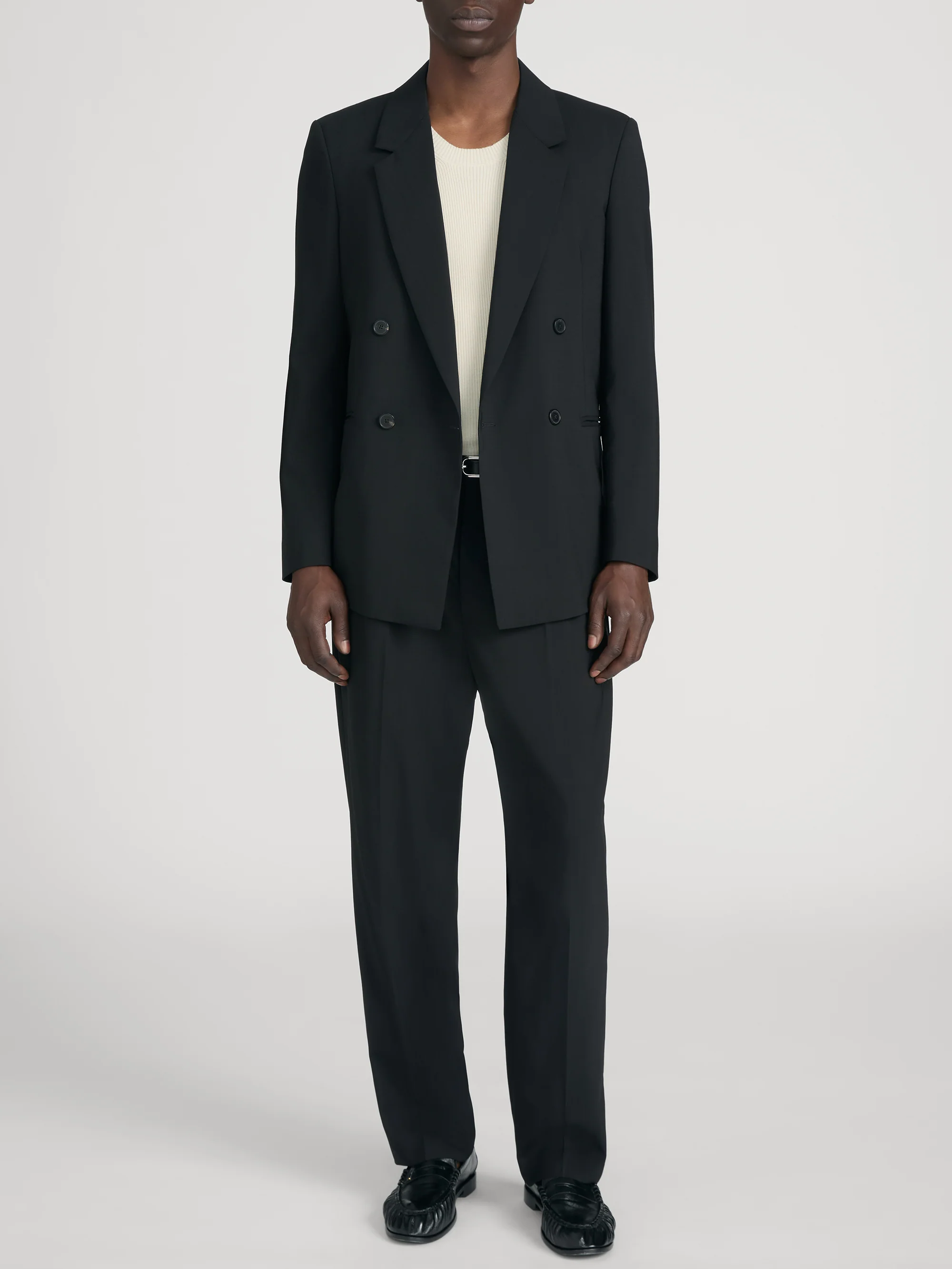 Tropical Wool Trouser -- Black - Image 2