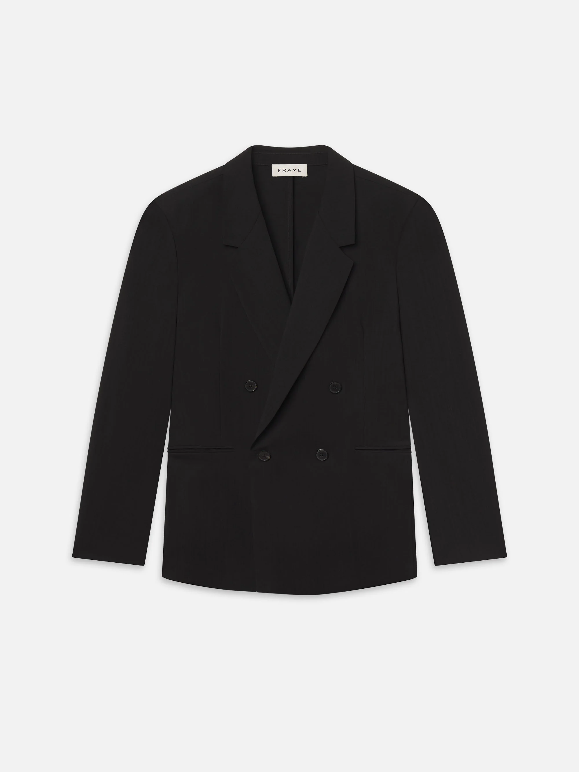 Tropical Wool Unlined Blazer -- Black