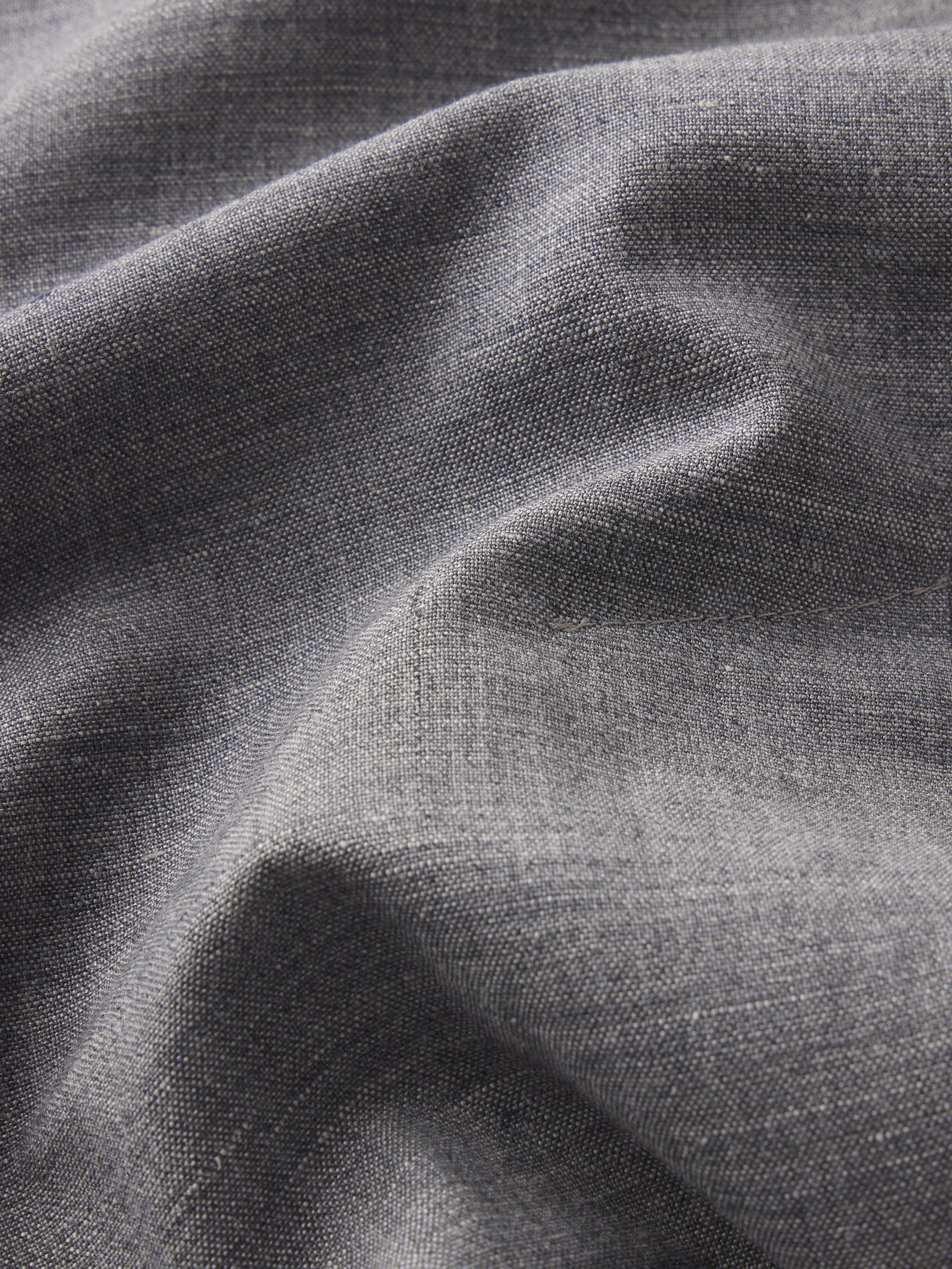 Unlined Double Breasted Blazer -- Grey Melange - Image 7