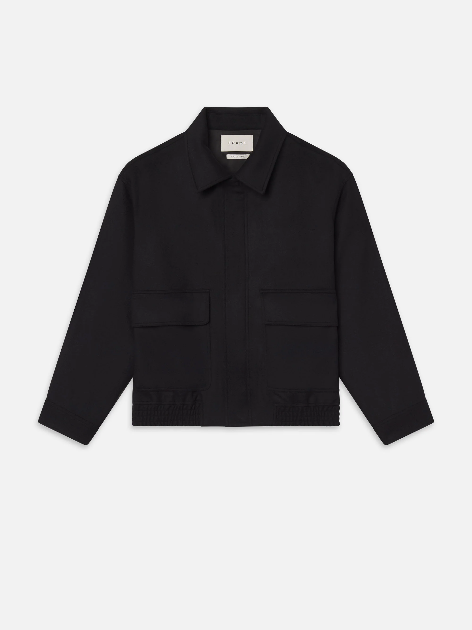 Wool Cashmere Blouson -- Black