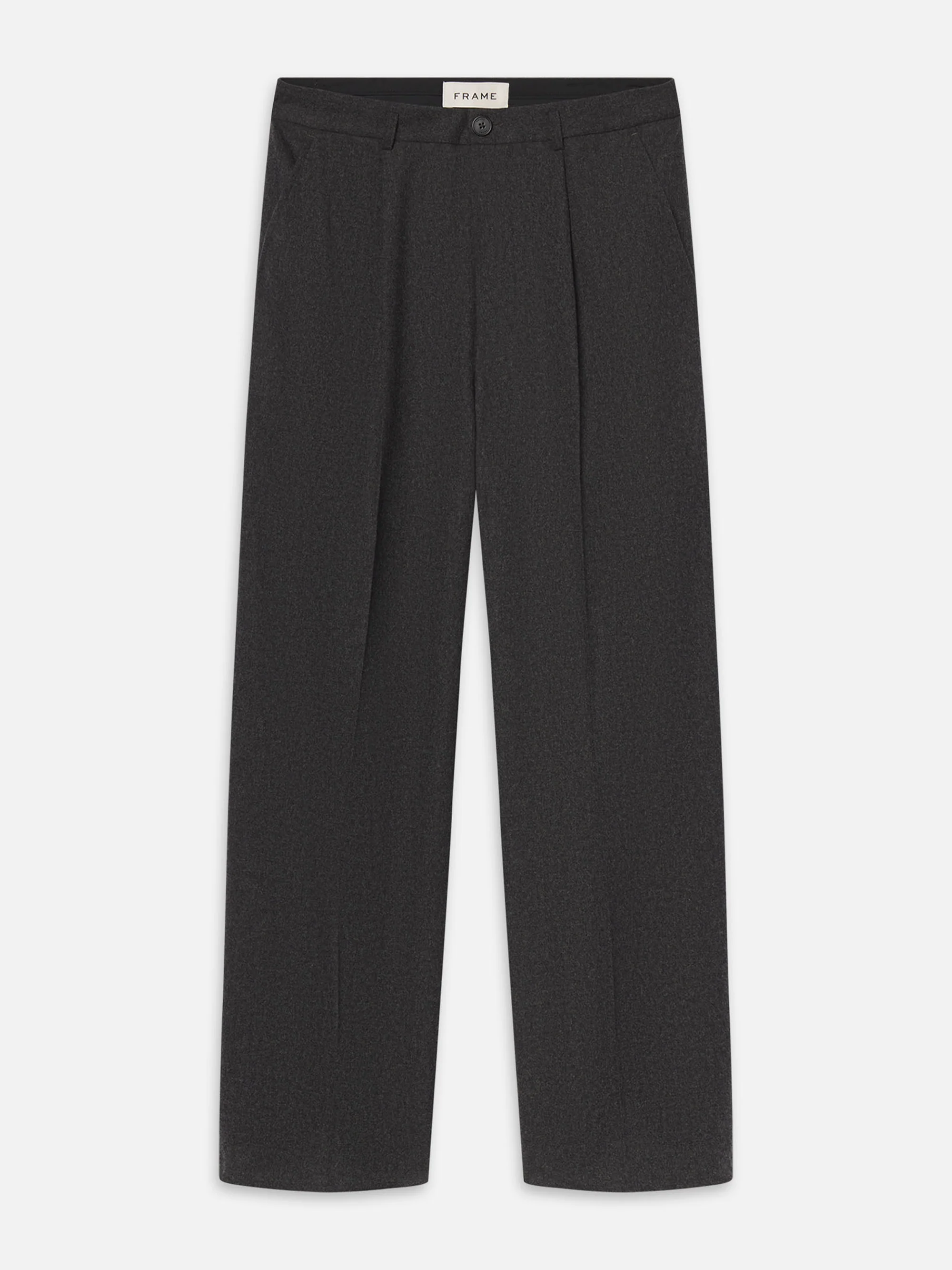 Wool Trousers -- Grey Melange