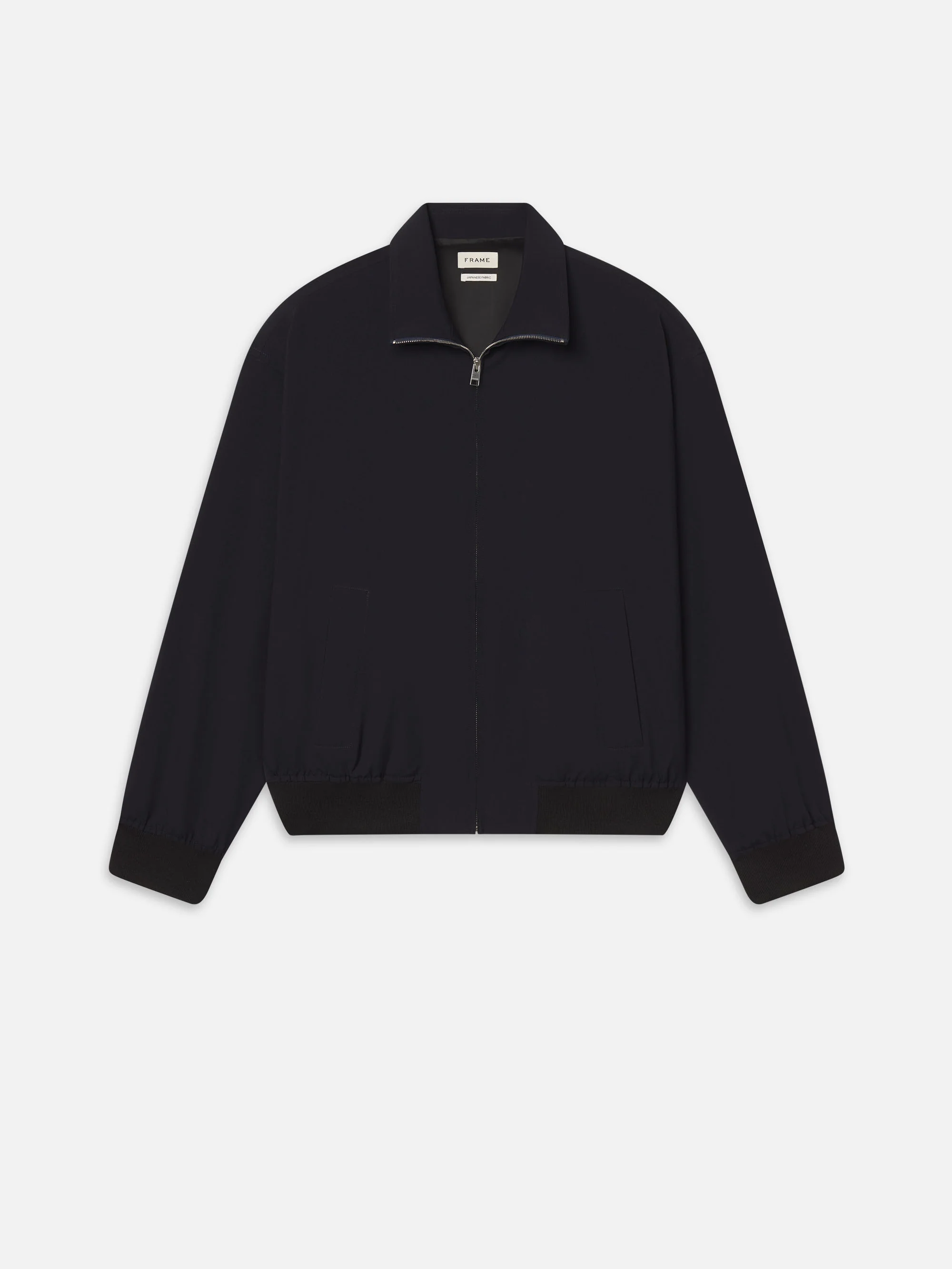 Wool Zip Blouson -- Dark Navy
