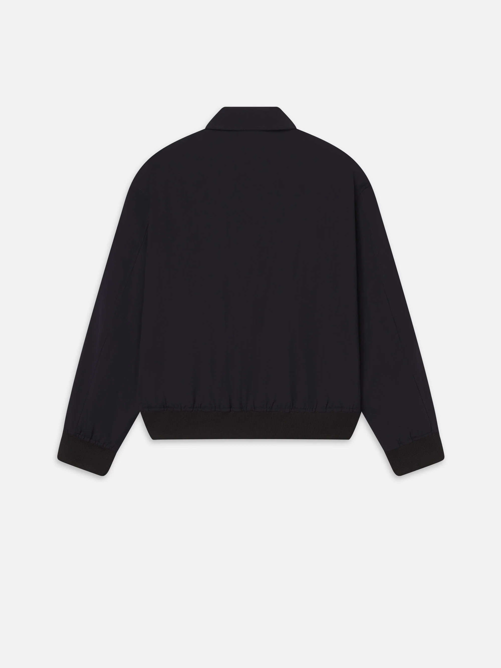 Wool Zip Blouson -- Dark Navy - Image 3