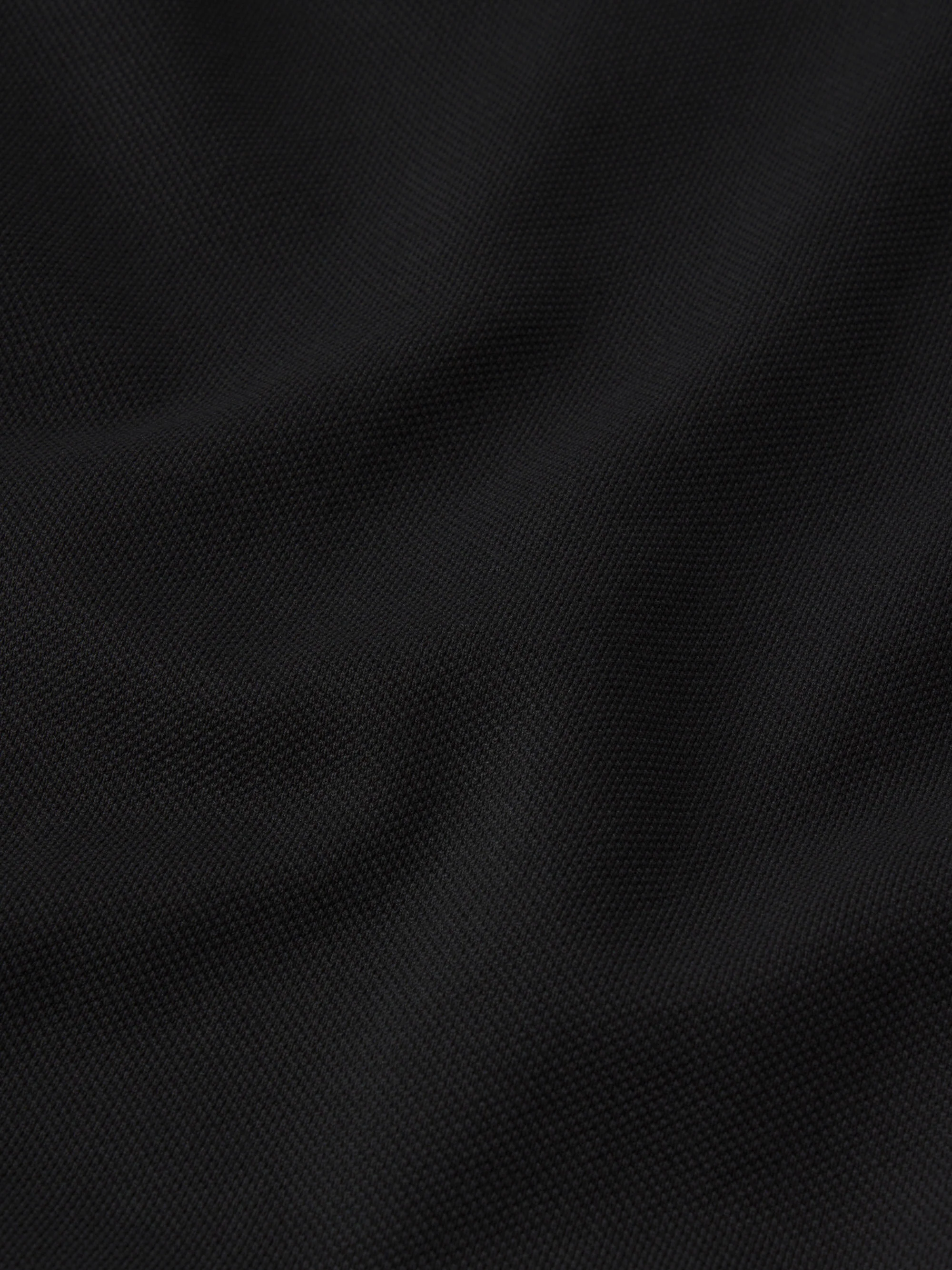 Zip Polo Shirt -- Black - Image 7